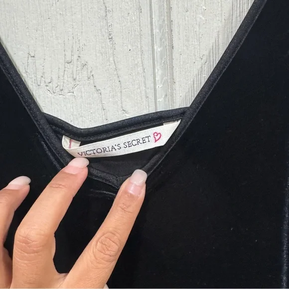 Victoria's Secret velvet Black Midi Dress - Picture 2 of 8